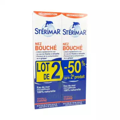 Stérimar Nez Bouché Solution Nasale Adulte 2fl Pulv/100ml à Hyères