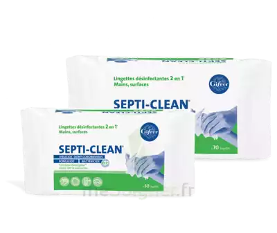 Septi-clean Lingette DÉsinfectante Paquet/70 à Hyères